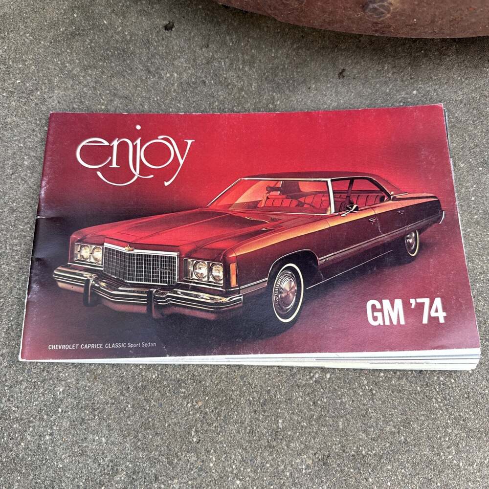 Vintage 1974 General Motors Full Line Car Sales Brochure Booklet